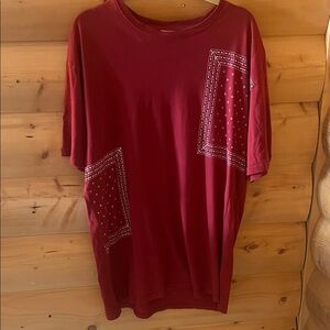MENs XL Crooks & Castles red  Graphic Tee